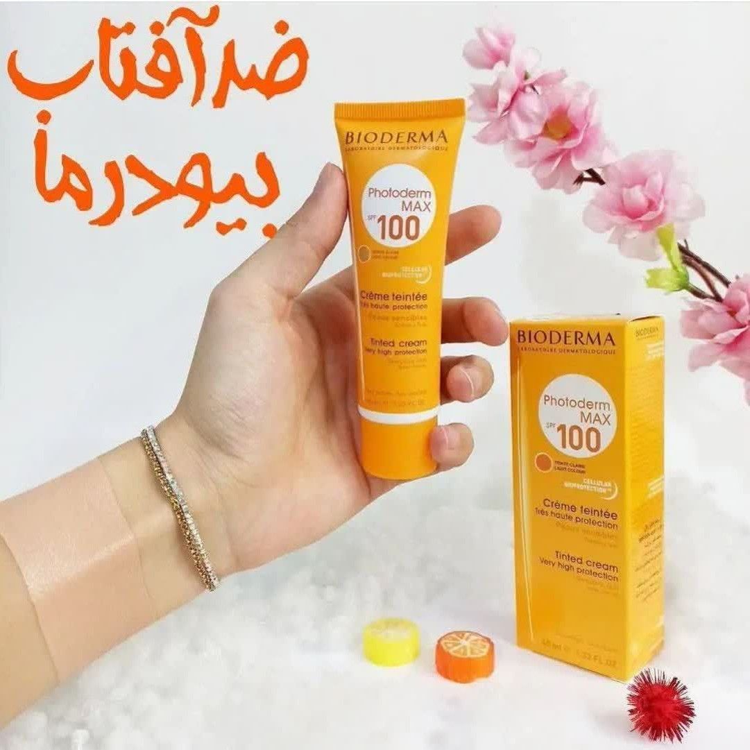 ضدآفتاب رنگی بیودرما اسپات صد